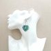 Boucles d'oreilles feuille en liberty donna leigh jade