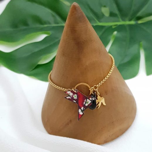 20210508_171836 bracelet ajustable oiseau liberty mitsi valéria rubis