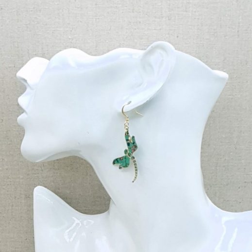 Boucles d'oreilles Libellule et Fleur Boucles d'oreilles Libellule et Fleur