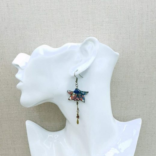 boucles d'oreilles Lys liberty Margareth Annie boucles d'oreilles Lys liberty Margareth Annie