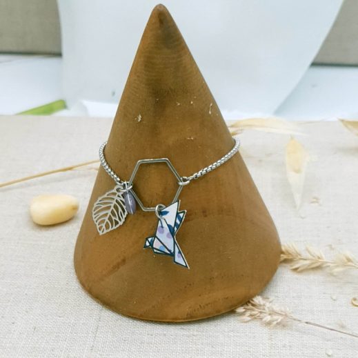 bracelet ajustable acier et oiseau liberty bracelet ajustable acier et oiseau liberty