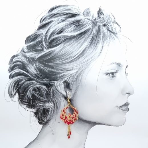 boucles phoenix liberty capel rubis boucles phoenix liberty capel rubis