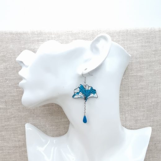 boulces d'oreilles carpe et ginkgo boulces d'oreilles carpe et ginkgo