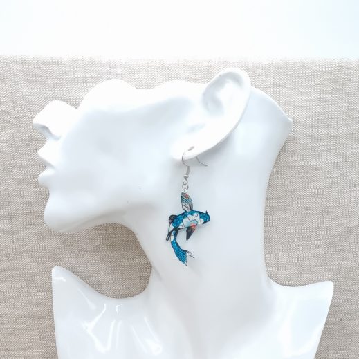 boulces d'oreilles carpe et ginkgo boulces d'oreilles carpe et ginkgo