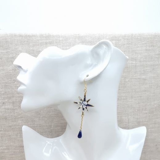 boucles d'oreilles étoiles liberty capel navy boucles d'oreilles étoiles liberty capel navy