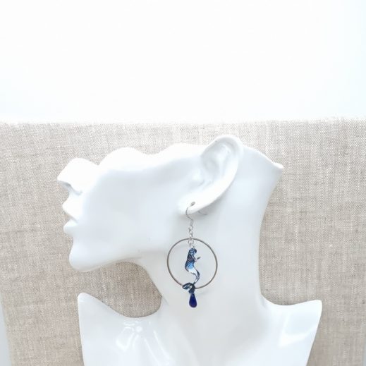 boucles d'oreilles sirène et coquillage liberty wiltshire curaçao boucles d'oreilles sirène et coquillage liberty wiltshire curaçao