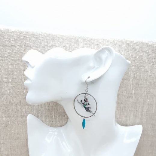 boucles d'oreilles fée et lotus liberty Adelajda Wish boucles d'oreilles fée et lotus liberty Adelajda Wish