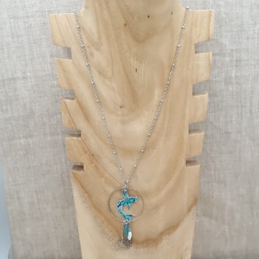 Sautoir Carpe Koï en liberty Sautoir Carpe Koï en liberty