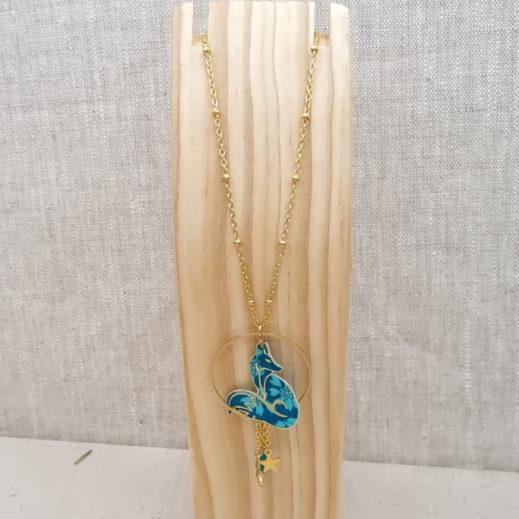 Sautoir Renard en liberty Capel Canard Sautoir Renard en liberty Capel Canard