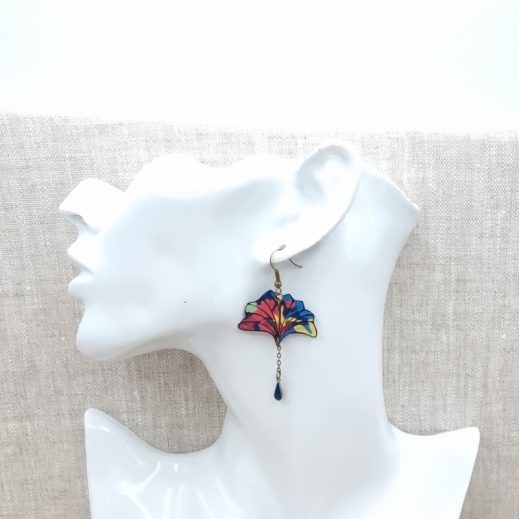 Boucles d'oreilles Ginkgo en Liberty Thorpe Springtime Boucles d'oreilles Ginkgo en Liberty Thorpe Springtime