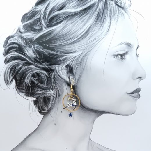 20220922_11032boucles d'oreilles Renne et étoiles liberty Capel navy4 boucles d'oreilles Renne et étoiles liberty Capel navy