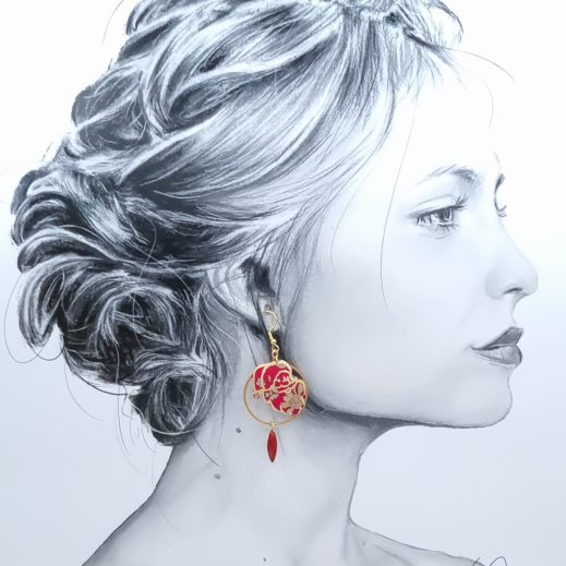 boucles sapin et père noël en liberty capel boucles sapin et père noël en liberty capel