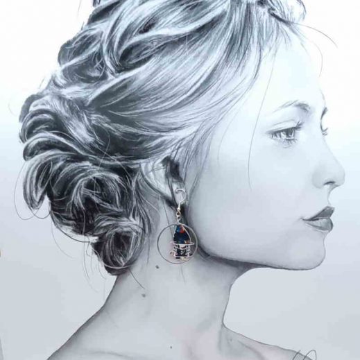 boucles d'oreilles lutins de noël liberty Donna leigh midnight boucles d'oreilles lutins de noël liberty Donna leigh midnight