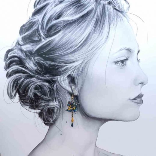 Boucles d'oreilles moulin à vent en Liberty Emma Louise Cactus Boucles d'oreilles moulin à vent en Liberty Emma Louise Cactus