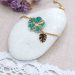 Bracelet ajustable fleur hibiscus en liberty donna leigh jade