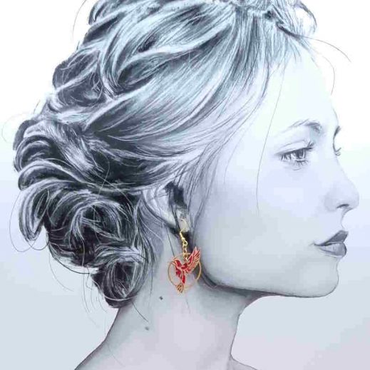 boucles d'oreilles colibri et duo de coquelicots en liberty Capel rubis boucles d'oreilles colibri et duo de coquelicots en liberty Capel rubis