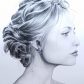 Boucles d'oreilles mini colibri et plume en liberty Capel indigo