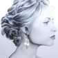 boucles d'oreilles double-croches et micro en liberty IANTHE