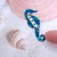 Broche hippocampe en liberty Capel canard
