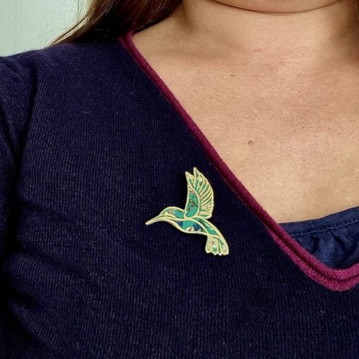 broche colibri donna leigh jade Broche colibri en liberty Donna leigh jade