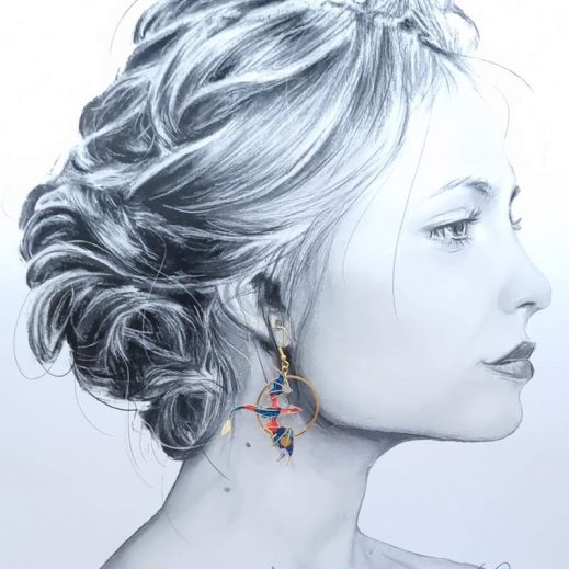 boucles d'oreilles dragon et arbre de vie liberty Wiltshire Nausicaa boucles d'oreilles dragon et arbre de vie liberty Wiltshire Nausicaa