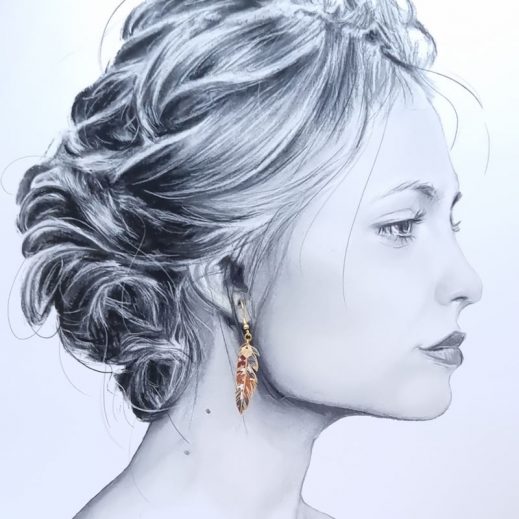 Boucles d'oreilles oiseau colibri et plume en liberty Margareth Annie écureuil Boucles d'oreilles oiseau colibri et plume en liberty Margareth Annie écureuil