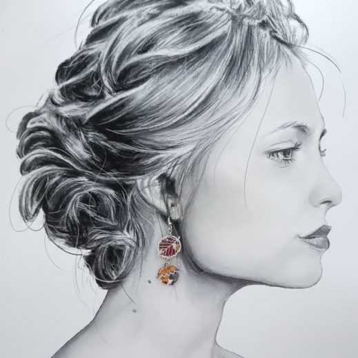 Boucles d'oreilles écureil en liberty margareth annie écureuil Boucles d'oreilles écureil en liberty margareth annie écureuil