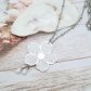Sautoir fleur de cerisier Sakura en liberty Ianthe