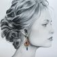 Boucle d'oreille Cupcake Kawaï à l'unité en TISSU Ciara pétrole