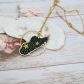 Collier Madagascar en Tissu Japonese stars green
