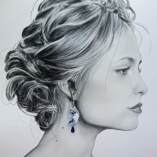 Boucles d'oreilles Papillon et Gingko en liberty Thorpe Barjavel Boucles d'oreilles Papillon et Gingko en liberty Thorpe Barjavel