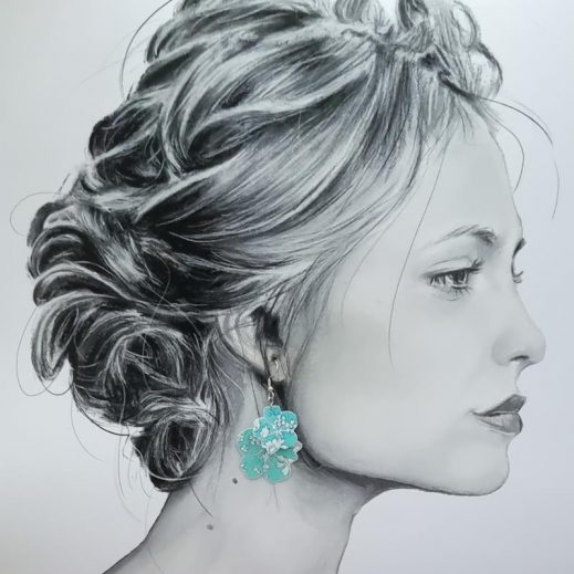 Boucles d'oreilles Papillon et fleurs de cerisier en tissu liberty Capel Mint Boucles d'oreilles Papillon et fleurs de cerisier en tissu liberty Capel Mint