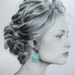 Boucles d'oreilles Papillon et fleurs de cerisier en tissu liberty Capel Mint