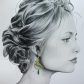 Boucles d'oreilles oiseau et plume en liberty David Joe Naturel