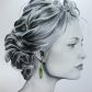 Boucles d'oreilles oiseau et plume en liberty David Joe Naturel