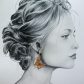 Boucles d'oreilles Papillon et marguerite en Tissu japonais Sakura ocre et saumon
