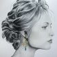 Boucles d'oreilles colibris en TISSU japonais sakura bleu