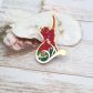 Broche Chat en liberty Ciara Fushia