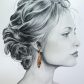 Boucles d'oreilles oiseau et plume en TISSU Sakura ocre et saumon