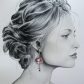 Boucles d'oreilles papillon et lotus en liberty Libby tangerine