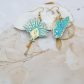 Boucles d'oreilles arbre du voyageur et Madagascar en liberty Capel mint