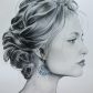 boucles d'oreilles papillon et hibiscus en liberty margareth Annie bleu