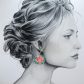 Boucles d'oreilles papillon et coquelicot en TISSU Petit Pan Calendula