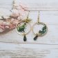 Boucles d'oreilles chats en liberty Ciara botanique