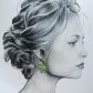 Boucles d'oreilles grandes créoles Marguerites en tissu liberty Donna leigh jade