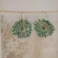 Boucles d'oreilles grandes créoles grands tournesols en Tissu donna leigh jade