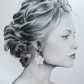 Boucle d'oreille A l'UNITE fleur de cerisier en liberty IANTHE