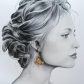 Boucles d'oreilles papillons en liberty Lilly Jane noisette