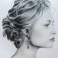 Boucles d'oreilles colibri et fleur de cerisier en TISSU Hanako orage