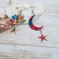 Boucles d'oreilles étoiles lune lotus liberty Ciara et Margaret Annie